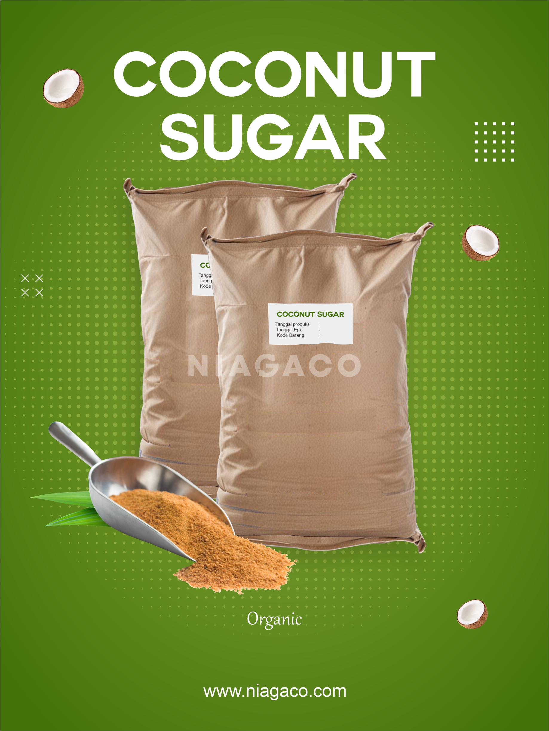 Supplier of Organic Coconut Sugar